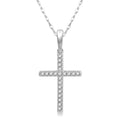 Frost Wren Cross Petite Diamond Fashion Pendant