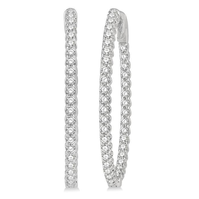 Inside-Out Diamond Hoop Earrings