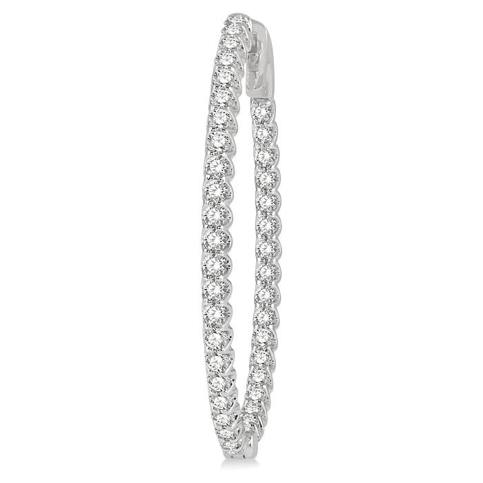 Inside-Out Diamond Hoop Earrings