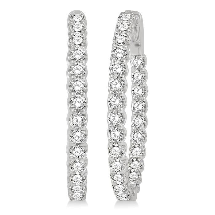 Inside-Out Diamond Hoop Earrings