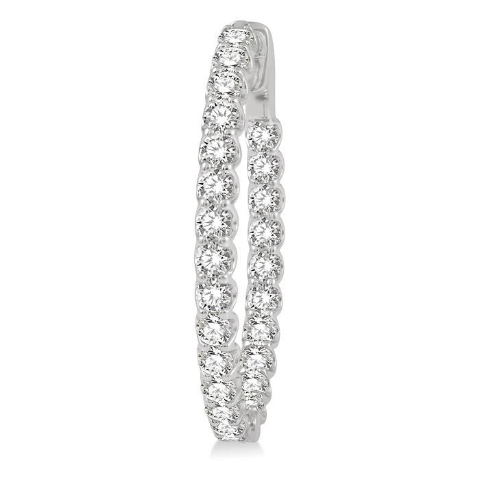 Inside-Out Diamond Hoop Earrings