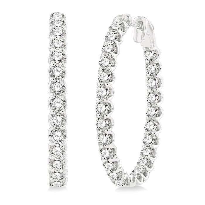 Inside-Out Diamond Hoop Earrings