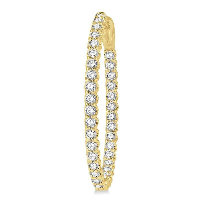 Inside-Out Diamond Hoop Earrings