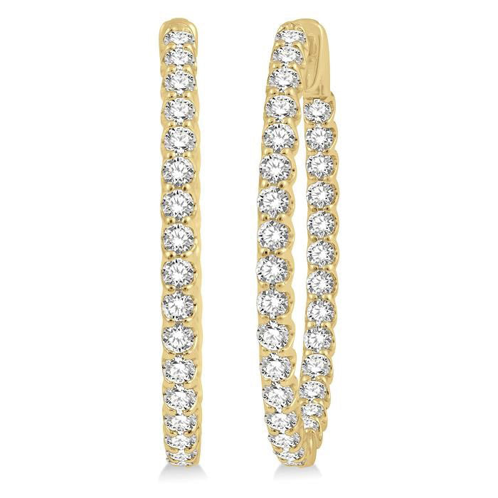 Inside-Out Diamond Hoop Earrings