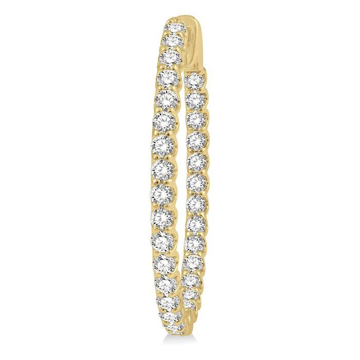 Inside-Out Diamond Hoop Earrings