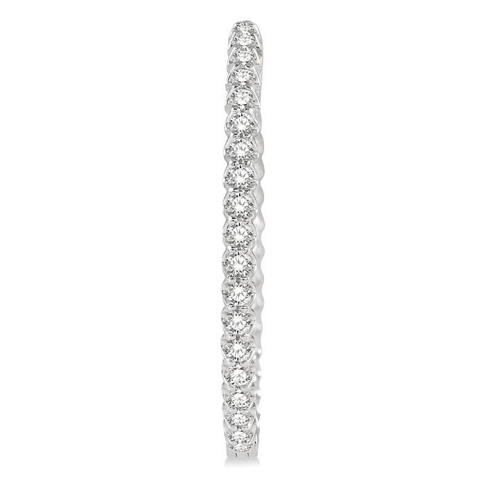 VioDorRa LinLinLo 14K White Gold Diamond Anniversary Earrings