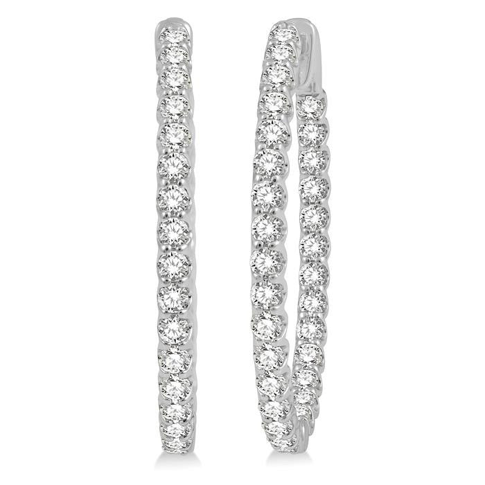 CaAeAr CelCelLin 14K White Gold Diamond Anniversary Earrings