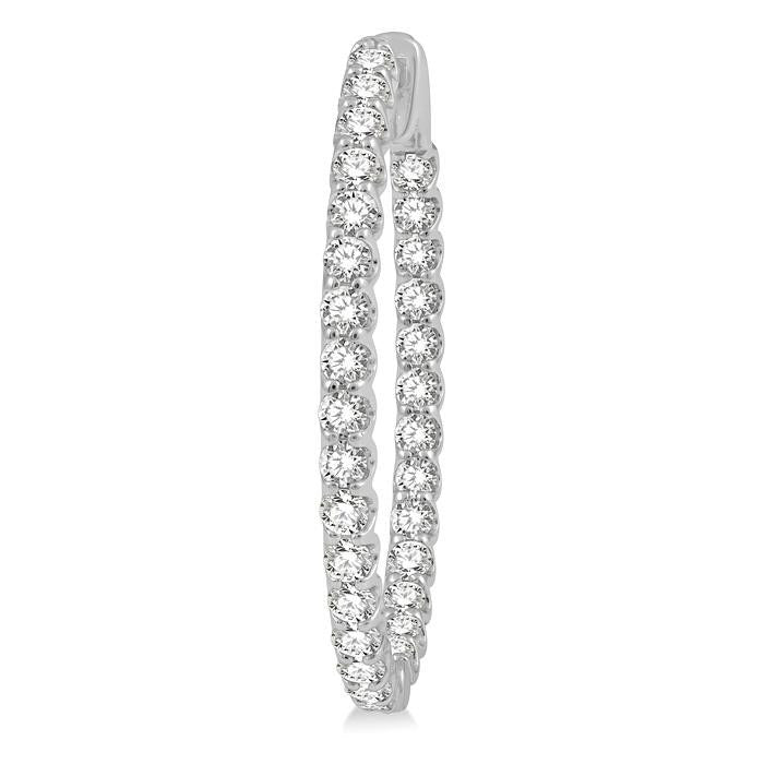 CaAeAr CelCelLin 14K White Gold Diamond Anniversary Earrings