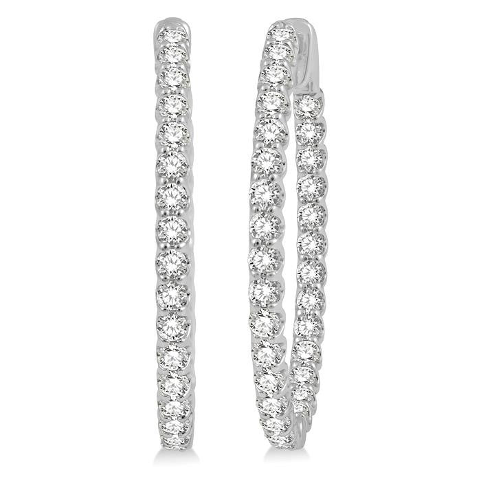 CaAeAr CelCelLin 14K White Gold Diamond Anniversary Earrings