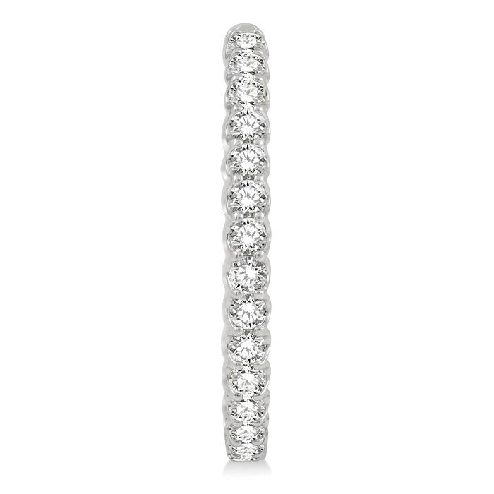 IsArDor 14K White Gold Diamond Anniversary Earrings