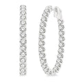 CelOraAe 14K White Gold Diamond Anniversary Earrings