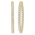 VioDorNo 14K White Gold Diamond Anniversary Earrings