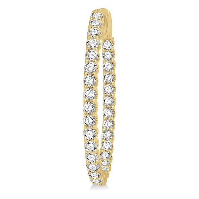 VioDorNo 14K White Gold Diamond Anniversary Earrings