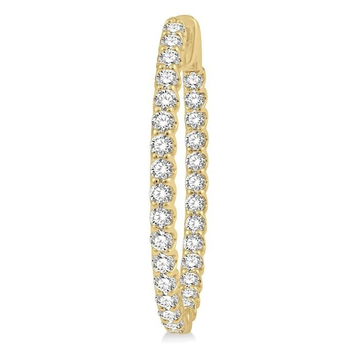 VioDorNo 14K White Gold Diamond Anniversary Earrings