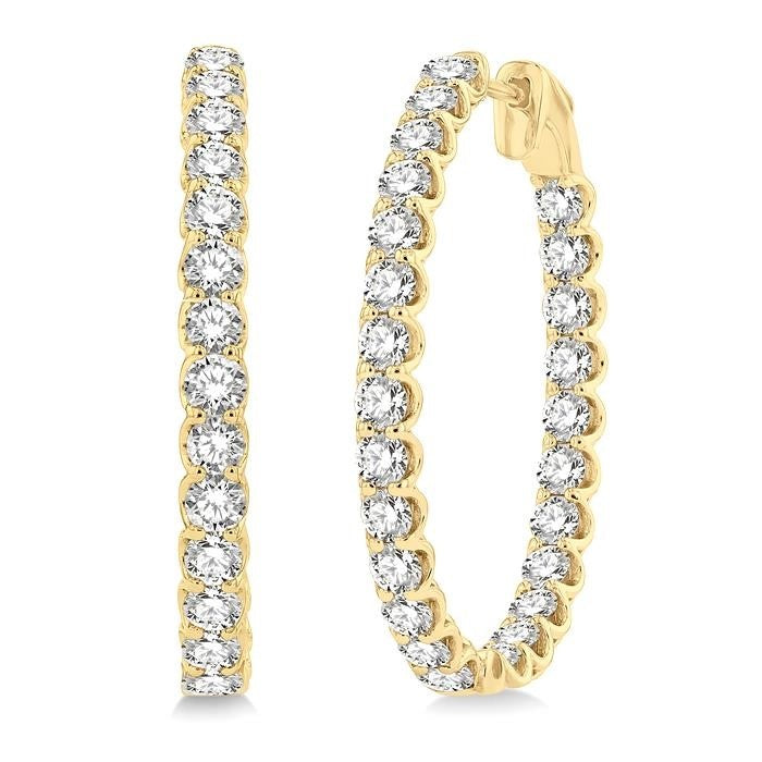 VelArAr 14K White Gold Diamond Anniversary Earrings