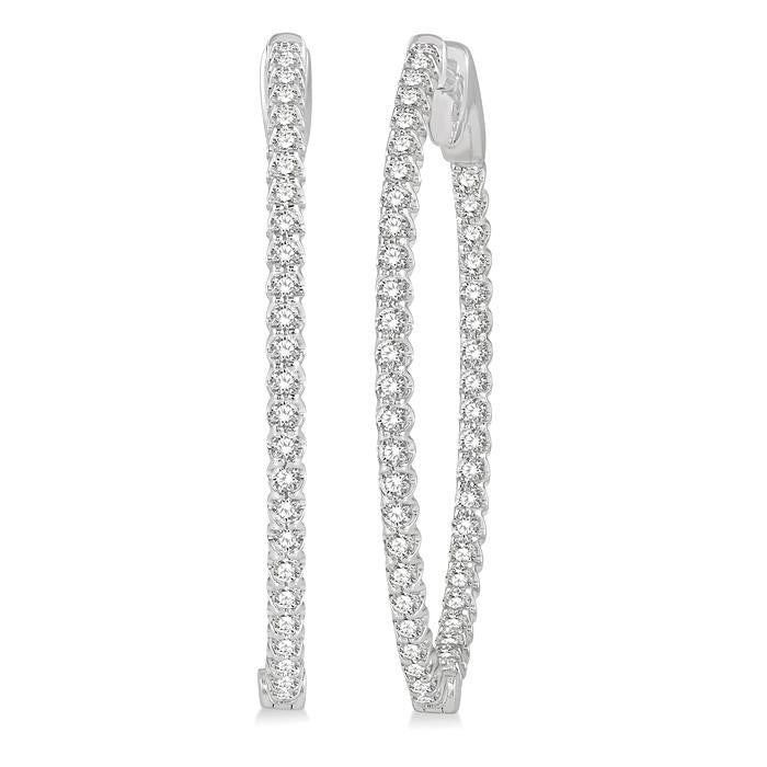Inside-Out Diamond Hoop Earrings