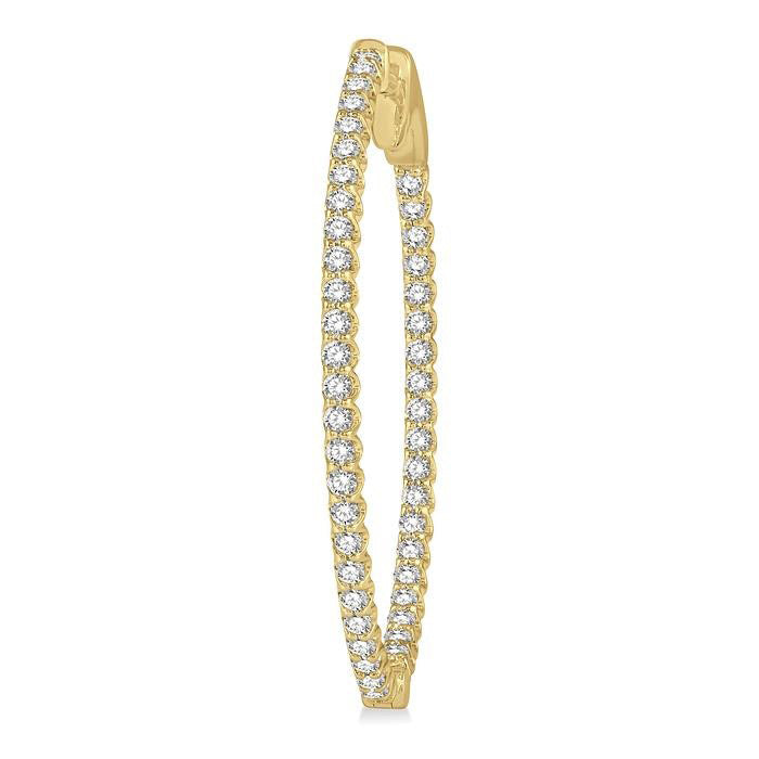 Inside-Out Diamond Hoop Earrings