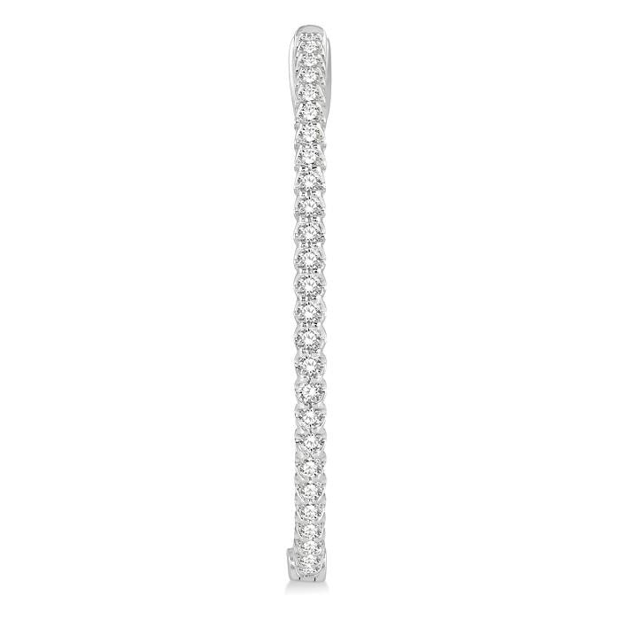 LoVelIon 14K White Gold Diamond Anniversary Earrings