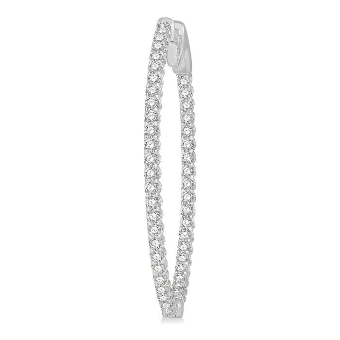 LoVelIon 14K White Gold Diamond Anniversary Earrings