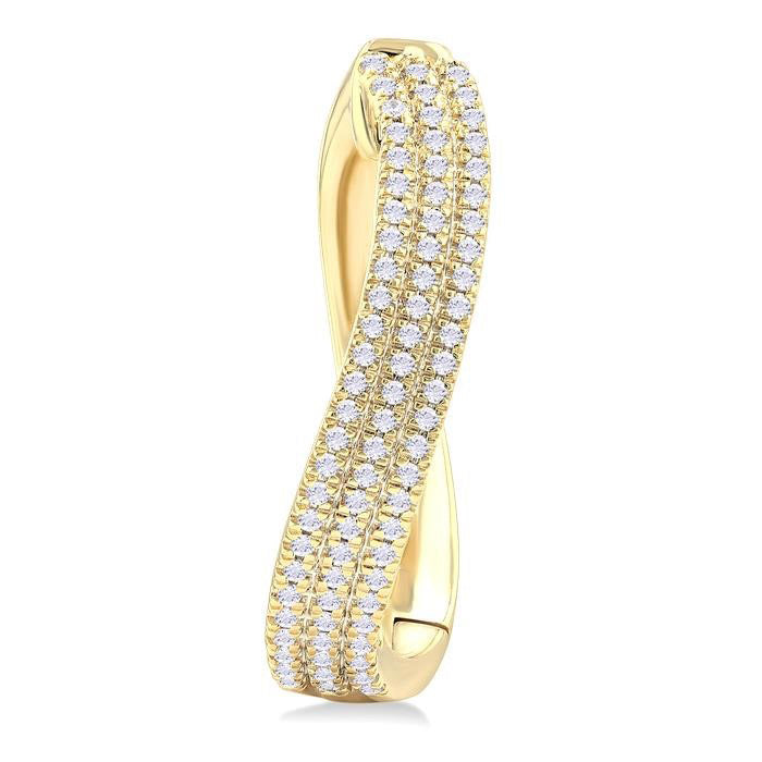 DorVelTh 14K White Gold Diamond Fashion Earrings