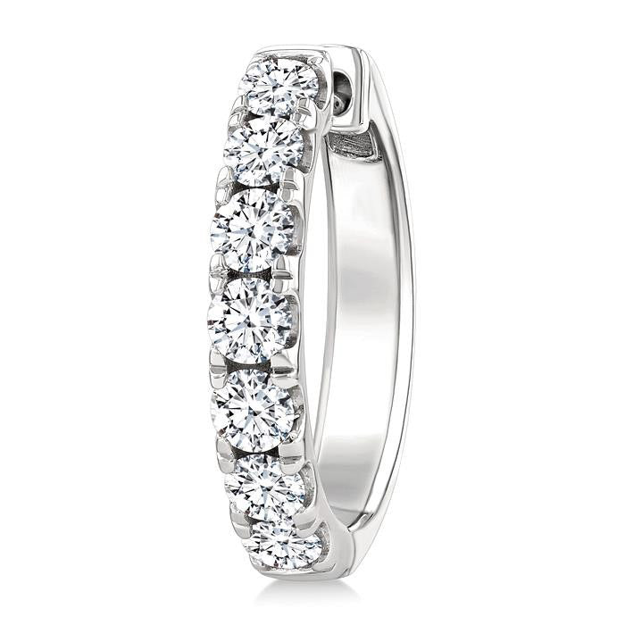 Diamond Fashion Hoop Earrings