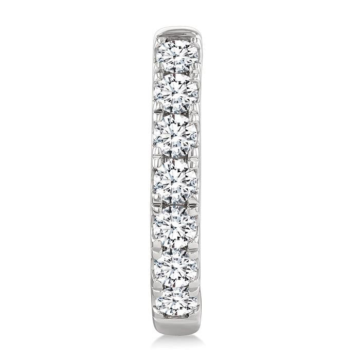 Diamond Fashion Hoop Earrings