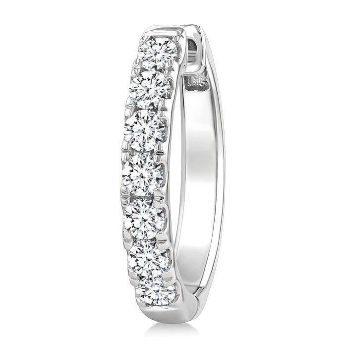 Diamond Fashion Hoop Earrings