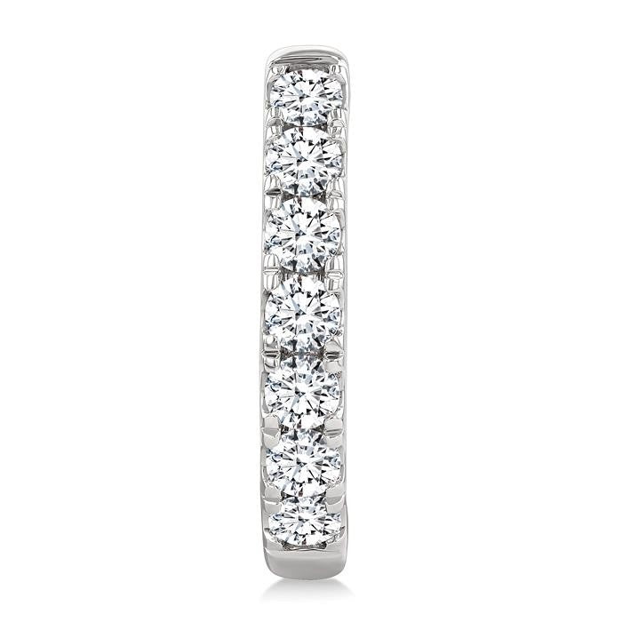 Diamond Fashion Hoop Earrings