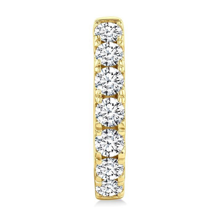 Diamond Fashion Hoop Earrings