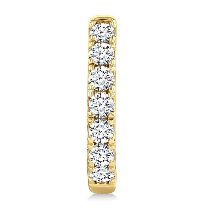 Diamond Fashion Hoop Earrings
