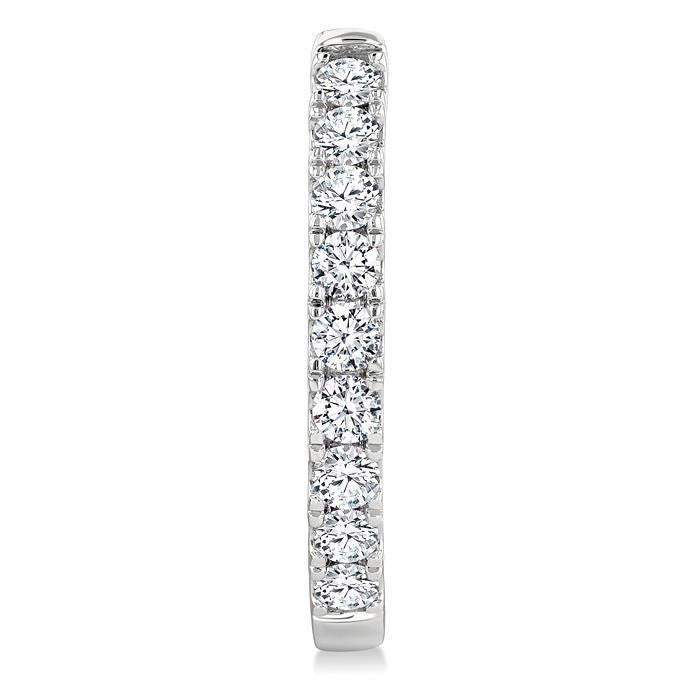 Diamond Fashion Hoop Earrings
