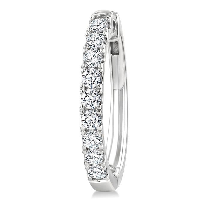 Diamond Fashion Hoop Earrings
