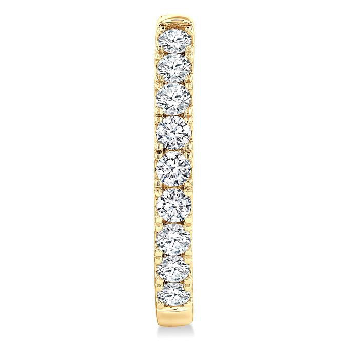 Diamond Fashion Hoop Earrings