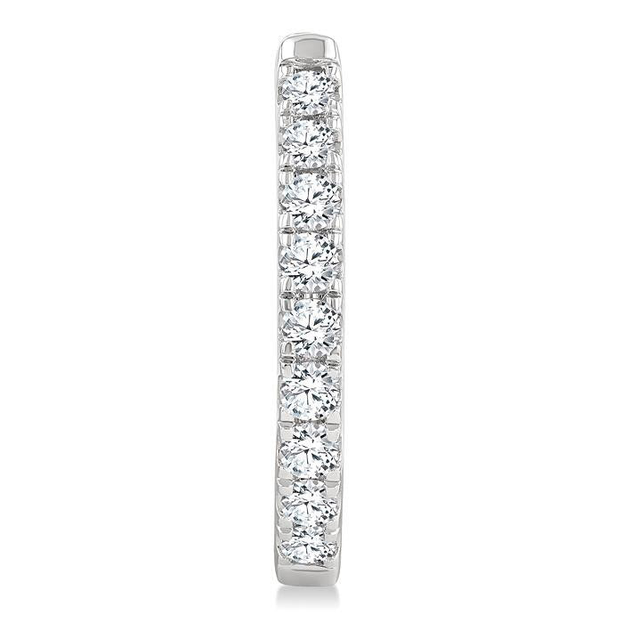 Diamond Fashion Hoop Earrings