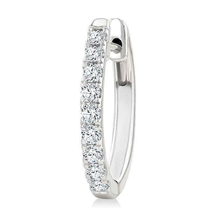 Diamond Fashion Hoop Earrings