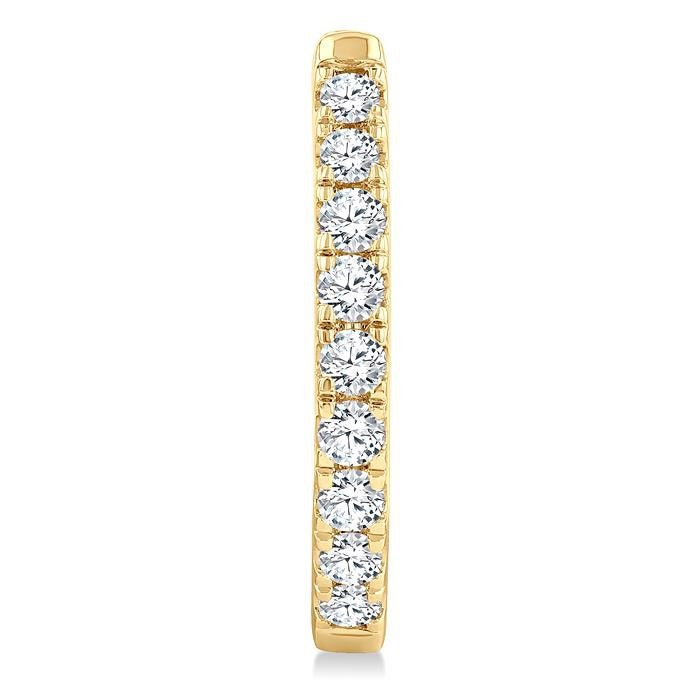 Diamond Fashion Hoop Earrings