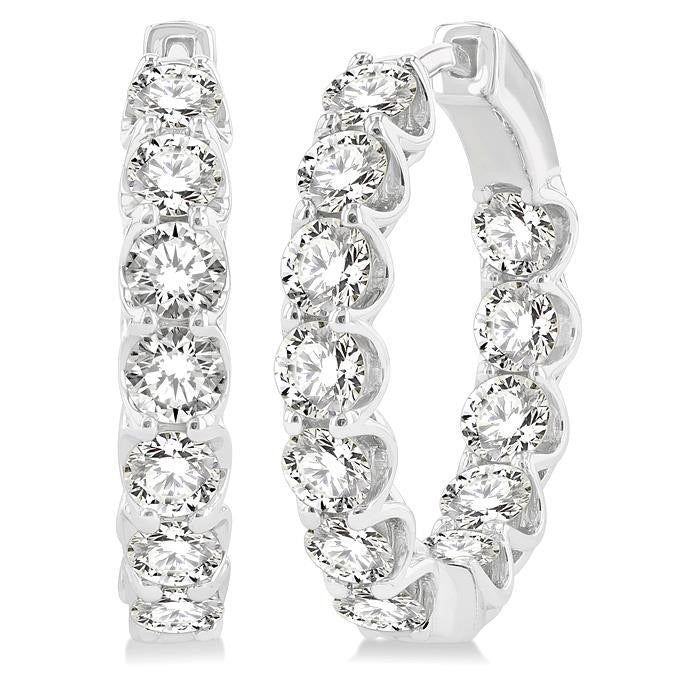 Inside-Out Diamond Hoop Earrings