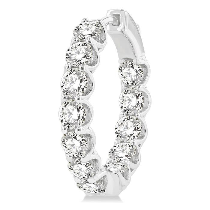 Inside-Out Diamond Hoop Earrings