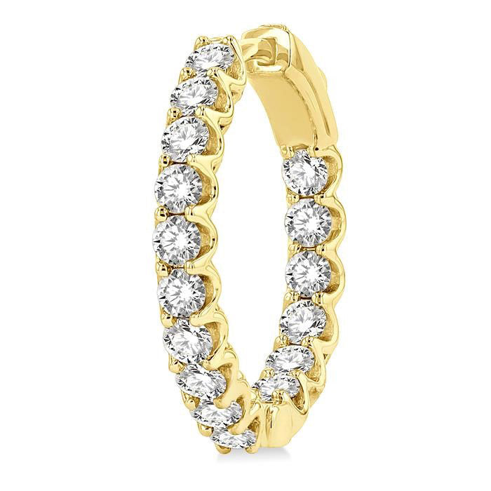 Inside-Out Diamond Hoop Earrings