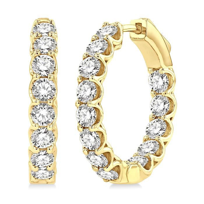 Inside-Out Diamond Hoop Earrings
