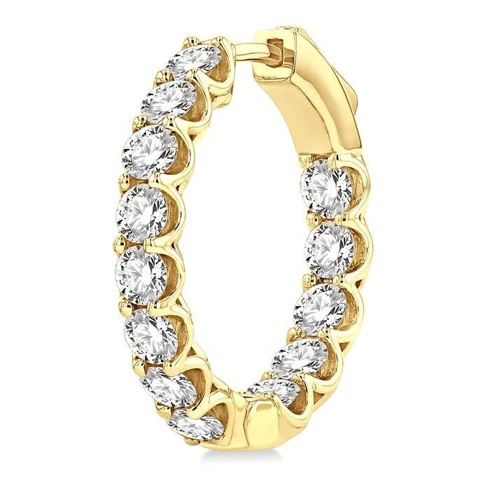 Inside-Out Diamond Hoop Earrings