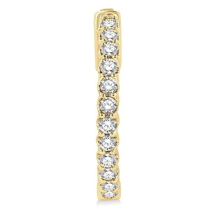 Inside-Out Diamond Hoop Earrings
