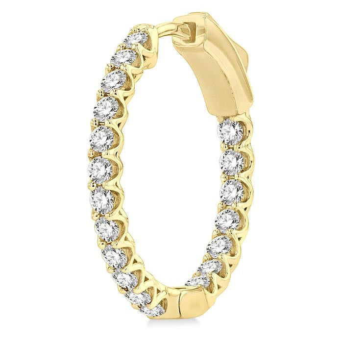 Inside-Out Diamond Hoop Earrings
