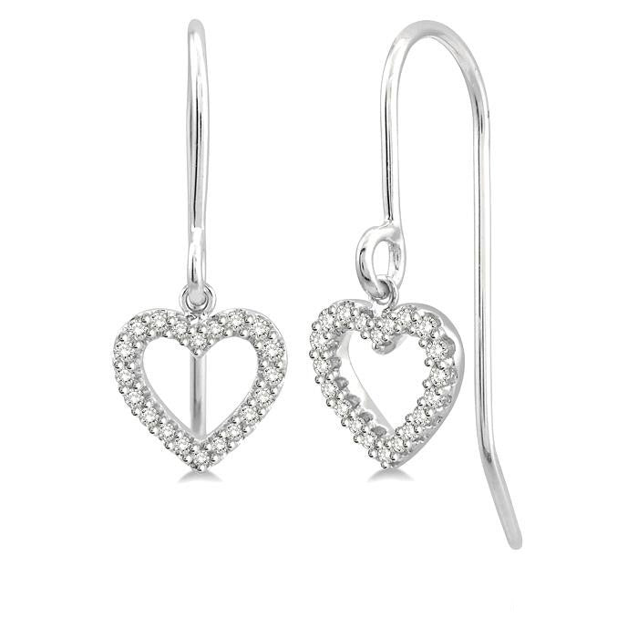 Heart Shape Diamond Fashion Earrings