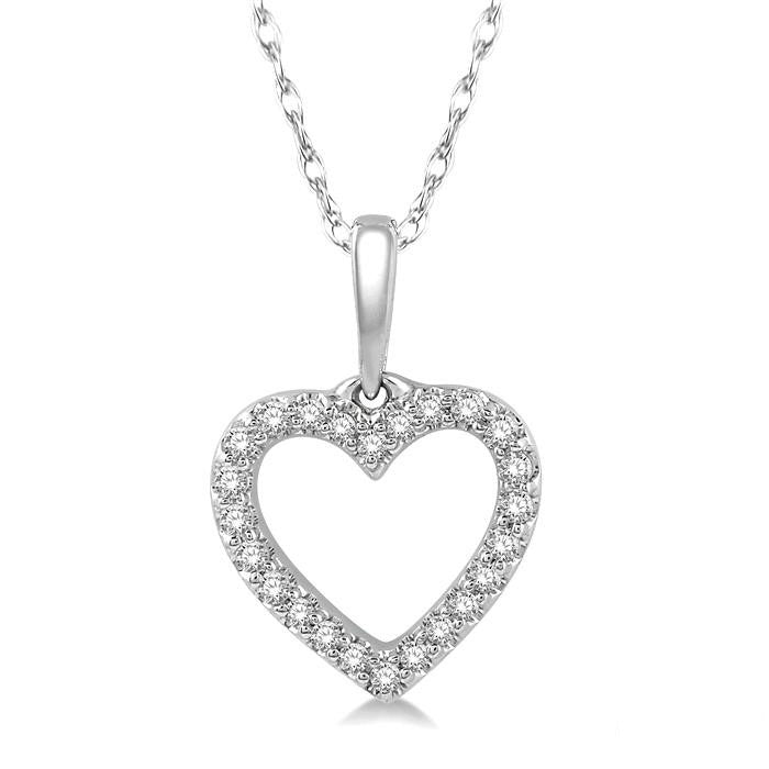 Valora Yarrow Heart Shape Petite Diamond Fashion Pendant