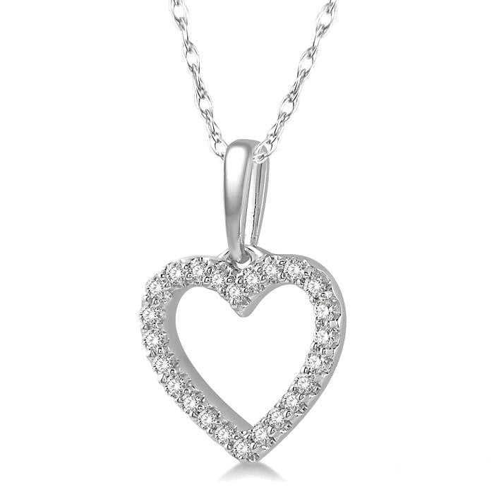 Valora Yarrow Heart Shape Petite Diamond Fashion Pendant