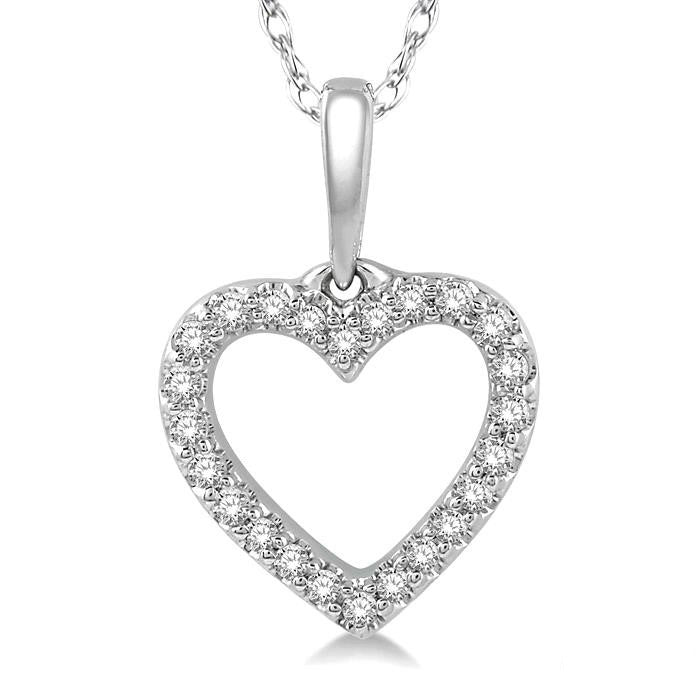 Valora Yarrow Heart Shape Petite Diamond Fashion Pendant