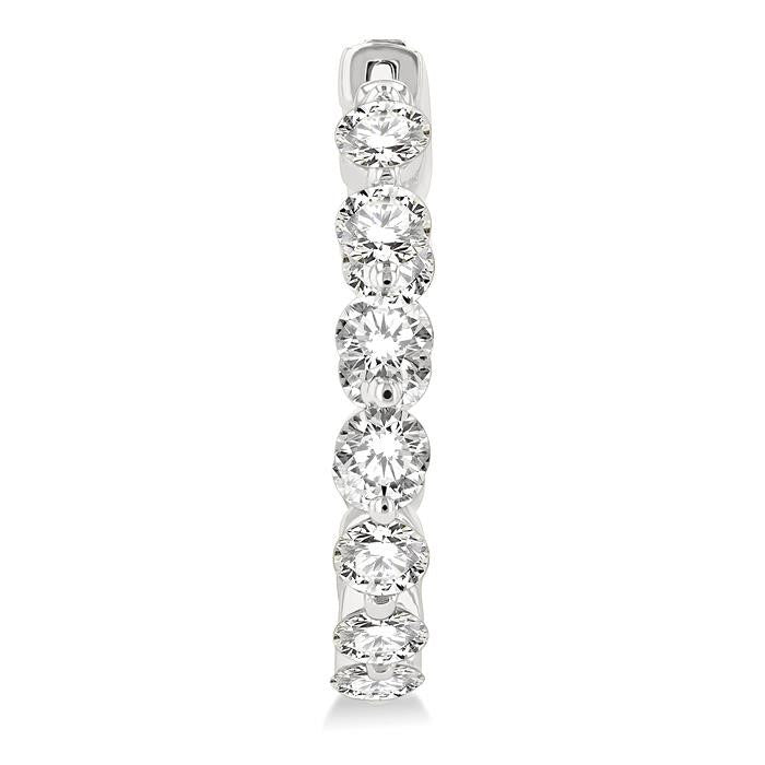 PhoIsSol OraOnXe 14K White Gold Diamond Fashion Earrings