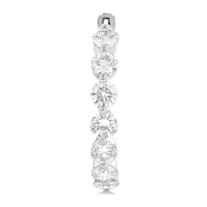 SolLysZen PhoNoLo 14K White Gold Diamond Fashion Earrings