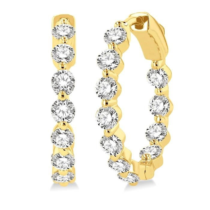 VelOraSol 14K White Gold Diamond Fashion Earrings